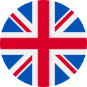 United kingdom flag round